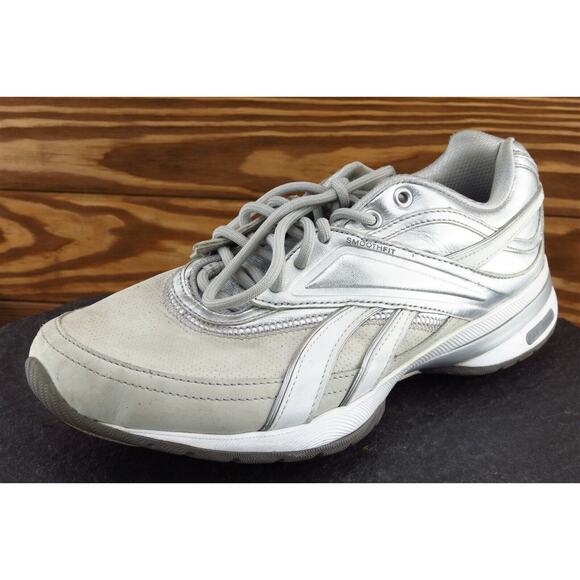 Reebok Women Size 6.5 M Silver Running Synthetic 510 - Picture 1 of 8